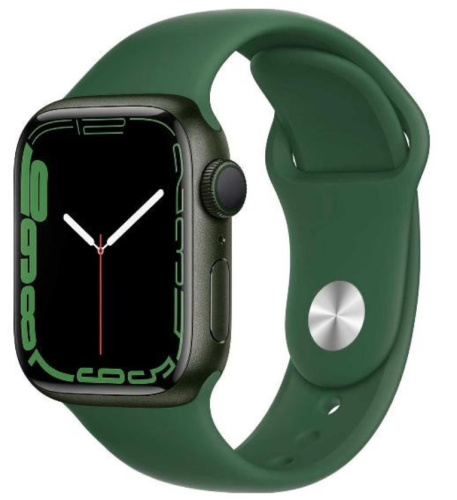 сертифицированный Apple Watch Series 7 GPS 41mm Case Blue Aluminium Band Green