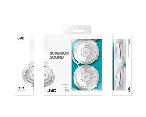 сертифицированный Наушники JVC накладные Superior Sound (HA-S220-W-E) Белые фото 2