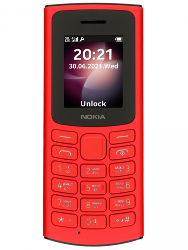 сертифицированный Nokia 105 DS 4G (TA-1378) Красный