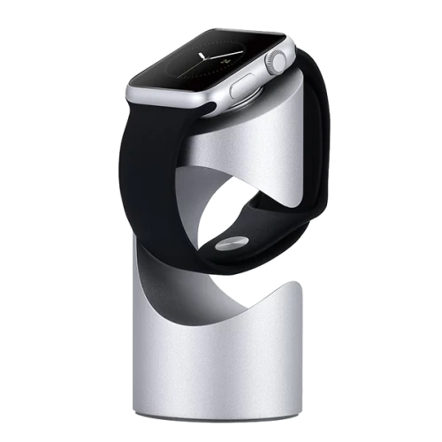 сертифицированный Подставка Just Mobile TimeStand для часов Apple Watch алюминиевая (Серебряный)