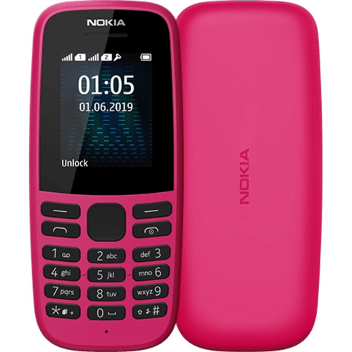 сертифицированный Nokia 105 DS (TA-1174) Розовый фото 2