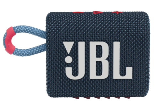 сертифицированный Акустическая система JBL GO 3 Синий/розовый