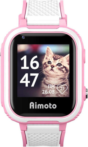 сертифицированный Детские часы Кнопка Жизни Aimoto Pro Indigo 4G Pink фото 5