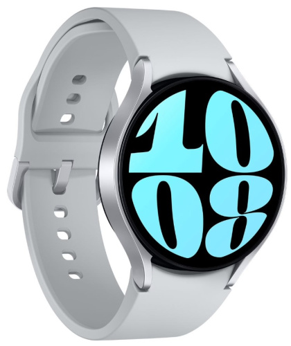 сертифицированный Часы Samsung Galaxy Watch 6 44мм 1.5" AMOLED корп.сереб. рем.серый фото 3