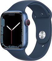 продажа Apple Watch Series 7 GPS 45mm Midnight Aluminum Case with Sport Band Blue GB