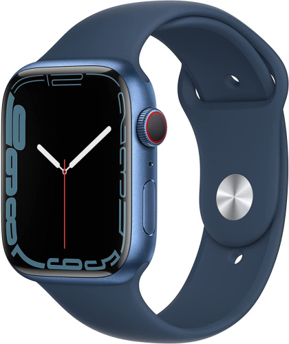 сертифицированный Apple Watch Series 7 GPS 45mm Aluminum Case with Sport Band Blue GB