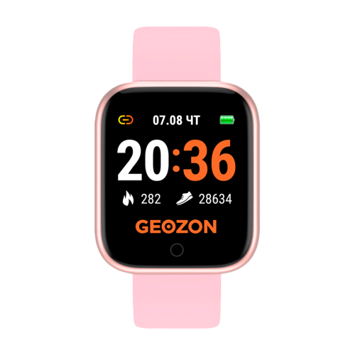 сертифицированный Умные часы Geozon Sprinter Розовый фото 2