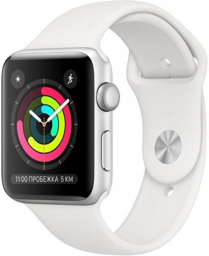 сертифицированный Apple Watch Series 3 38mm Case Silver Aluminium Sport Band Fog