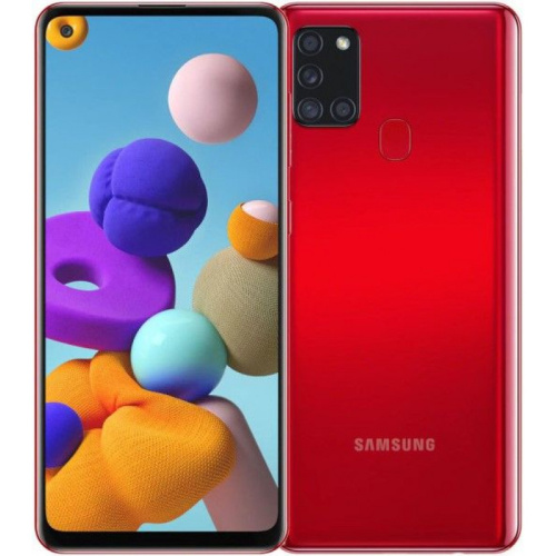 сертифицированный Samsung A21S A217F 32GB 2020 Красный