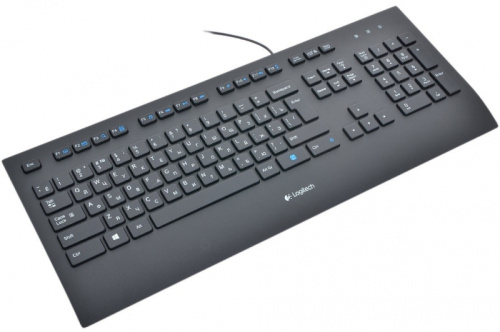 сертифицированный Клавиатура Logitech K280e Corded Keyboard Black фото 3
