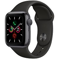продажа Apple Watch Series 5 44mm Case Space Grey Aluminium Sport Band Black