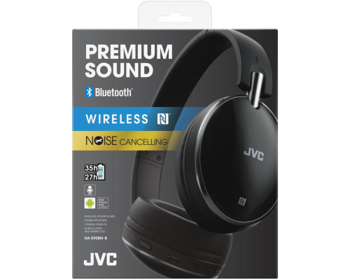 сертифицированный Гарнитура JVC накладная Premium Sound Bluetooth (HA-S90BN-B-E) Черная фото 2