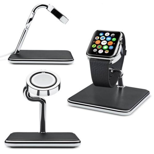 сертифицированный Подставка Twelve South HiRise для Apple Watch, алюминий (черный)