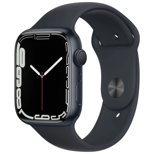 сертифицированный Apple Watch Series 7 GPS 45mm  Aluminum Case with Sport Band Midnight