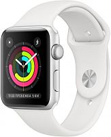 продажа Apple Watch Series 3 42mm Case Silver Aluminium Sport Band White