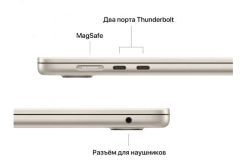 сертифицированный Ноутбук Apple MacBook Air 15" M2 8Gb/256Gb Starlight фото 5