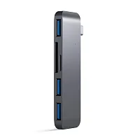 продажа Хаб Satechi Type-C USB Hub для Macbook с портом USB-C 3 x USB 3.0/SD/ microSD серый