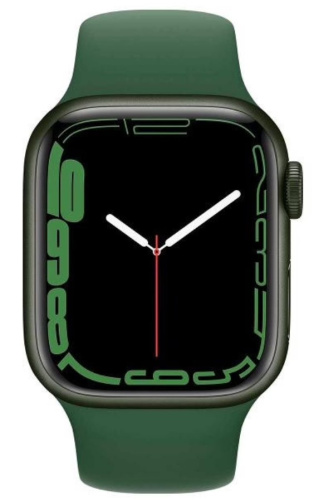сертифицированный Apple Watch Series 7 GPS 41mm Case Blue Aluminium Band Green фото 2