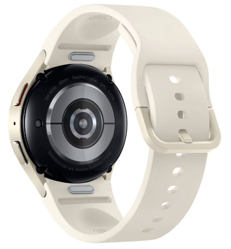 сертифицированный Часы Samsung Galaxy Watch 6 40мм 1.3" AMOLED корп.б.зол рем.белый фото 2
