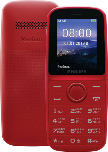 сертифицированный Philips E109 Красный