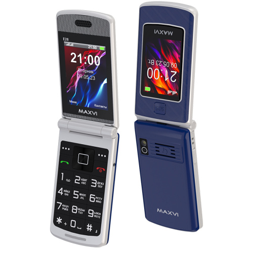 сертифицированный Maxvi E28 Синий