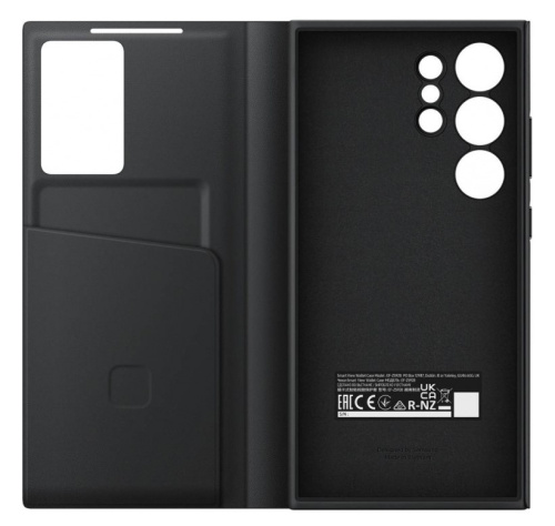 сертифицированный Чехол Samsung S24 Ultra Smart View Wallet Case черная фото 3
