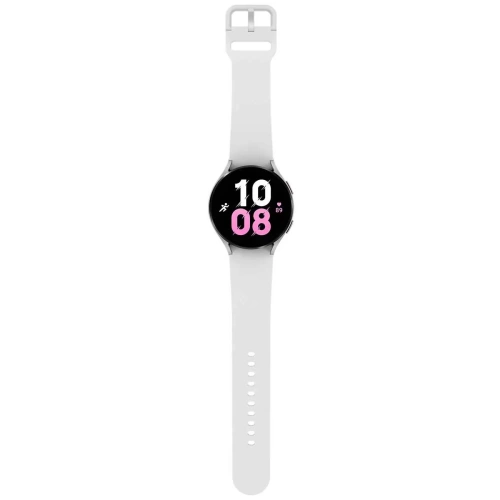 сертифицированный Часы Samsung Galaxy Watch 5 44мм 1.4" AMOLED корп.сереб. рем.белый фото 6