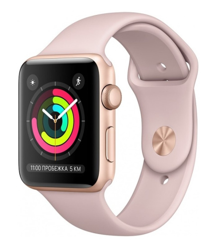сертифицированный Apple Watch Series 3 38mm Case Gold Aluminium Sport Band Pink Sand