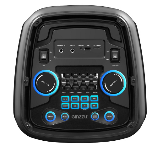 сертифицированный Акустическая система Ginzzu GM-212 Midi (RGB/ BT/ USB/ TF/ FM/ ДУ) фото 2