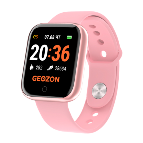 сертифицированный Умные часы Geozon Sprinter Розовый