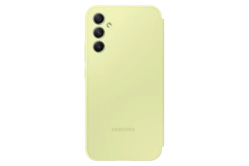 сертифицированный Чехол Samsung A34 Smart View Wallet Case лайм фото 2