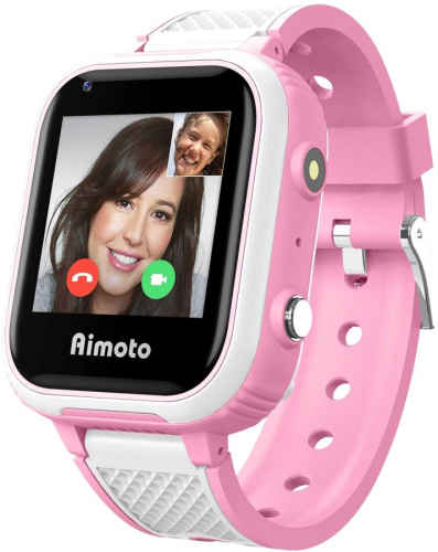 сертифицированный Детские часы Кнопка Жизни Aimoto Pro Indigo 4G Pink