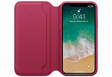 продажа Чехол Apple iPhone X Leather Folio Berry (лесная ягода)