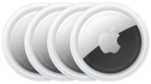 сертифицированный Трекер Apple AirTag A2187 4шт белый