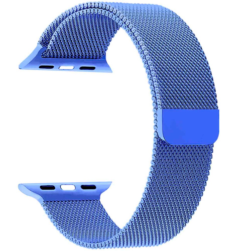 сертифицированный Ремешок для Apple Watch Band 38/40mm Lyambda Capella сталь синий