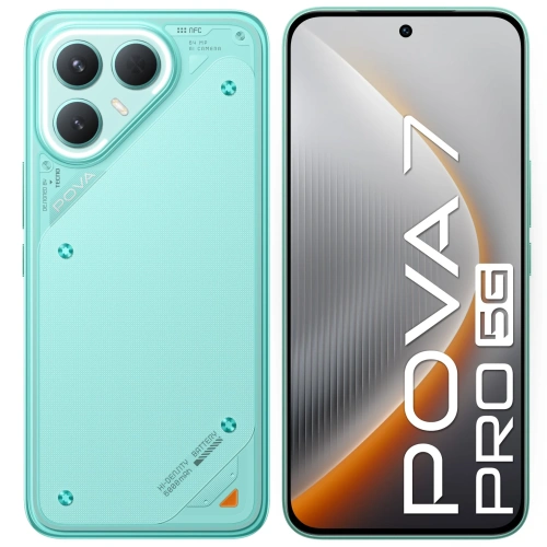 сертифицированный TECNO POVA 7 Pro 5G 8/256GB Neon Cyan