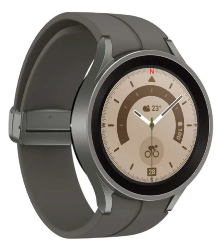 сертифицированный Часы Samsung Galaxy Watch 5 Pro 45мм 1.4" AMOLED корп.серый рем.серый фото 2
