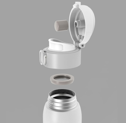 сертифицированный Термокружка Viomi Stainless Vacuum Cup W8 (460ml) Белая фото 2