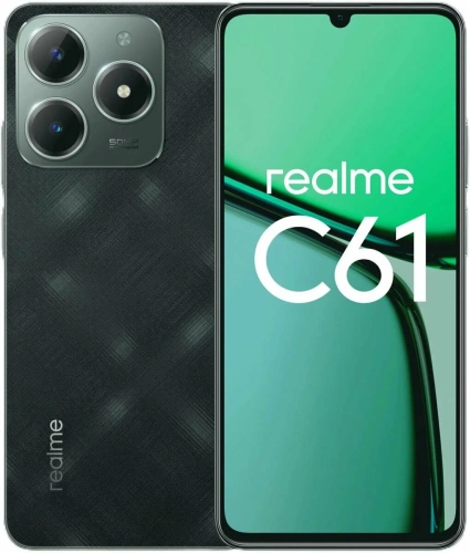 сертифицированный Realme C61 6/128GB Темно-зеленый