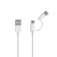 продажа Дата-кабель Xiaomi 2 в 1 USB Type-C/Micro Xiaomi ZMI 30см белый