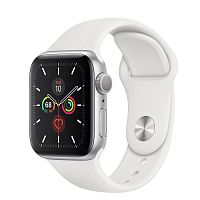 продажа Apple Watch Series 5 44mm Case Silver Aluminium Sport Band White