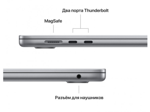 сертифицированный Ноутбук Apple MacBook Air 15" M2 8Gb/256Gb Space Gray фото 5