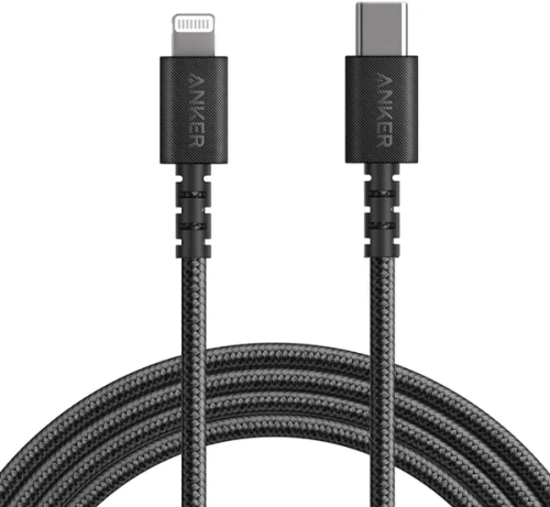 сертифицированный Дата-кабель Anker A8617 PowerLine Select USB-C to MFI 0,9m Black
